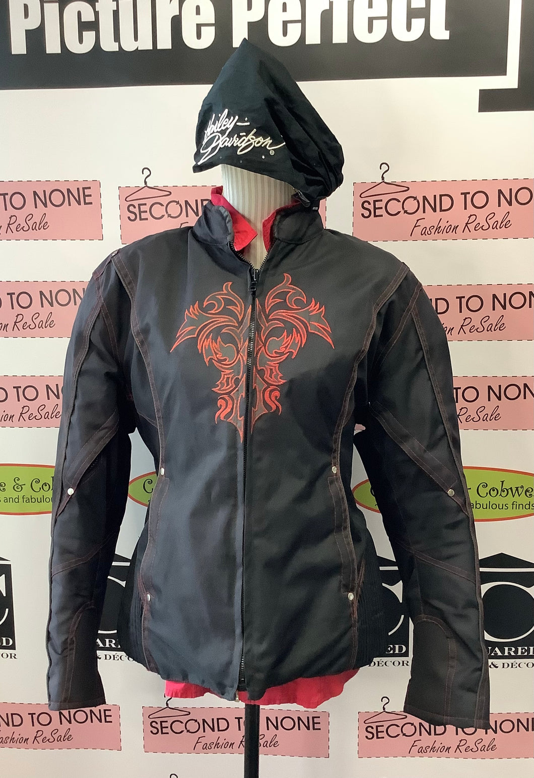 Flame Biker Jacket With Armour (XXL)