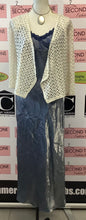 Load image into Gallery viewer, Mandee Shiny Crochet Cardi (XL)
