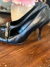 Load image into Gallery viewer, Authentic Vintage Gucci Double-GG Embossed Heels (Size 6)
