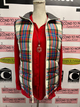 Cargar imagen en el visor de la galería, Land’s End Plaid Puffer Vest (Size XL)
