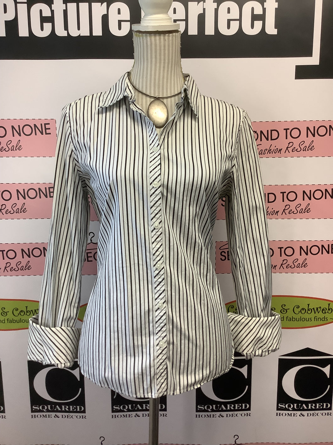 Tommy Hilfiger Striped Button Up (Size M)