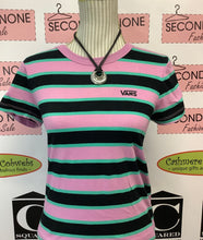 Cargar imagen en el visor de la galería, Vans Striped Cropped Retro Style T-Shirt (Size S)
