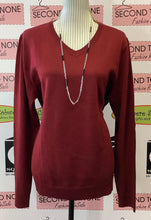 Load image into Gallery viewer, Red Knit V-Neck (M)
