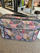 Load image into Gallery viewer, Vintage Tapestry &quot;Globetrotter&quot; Suitcase
