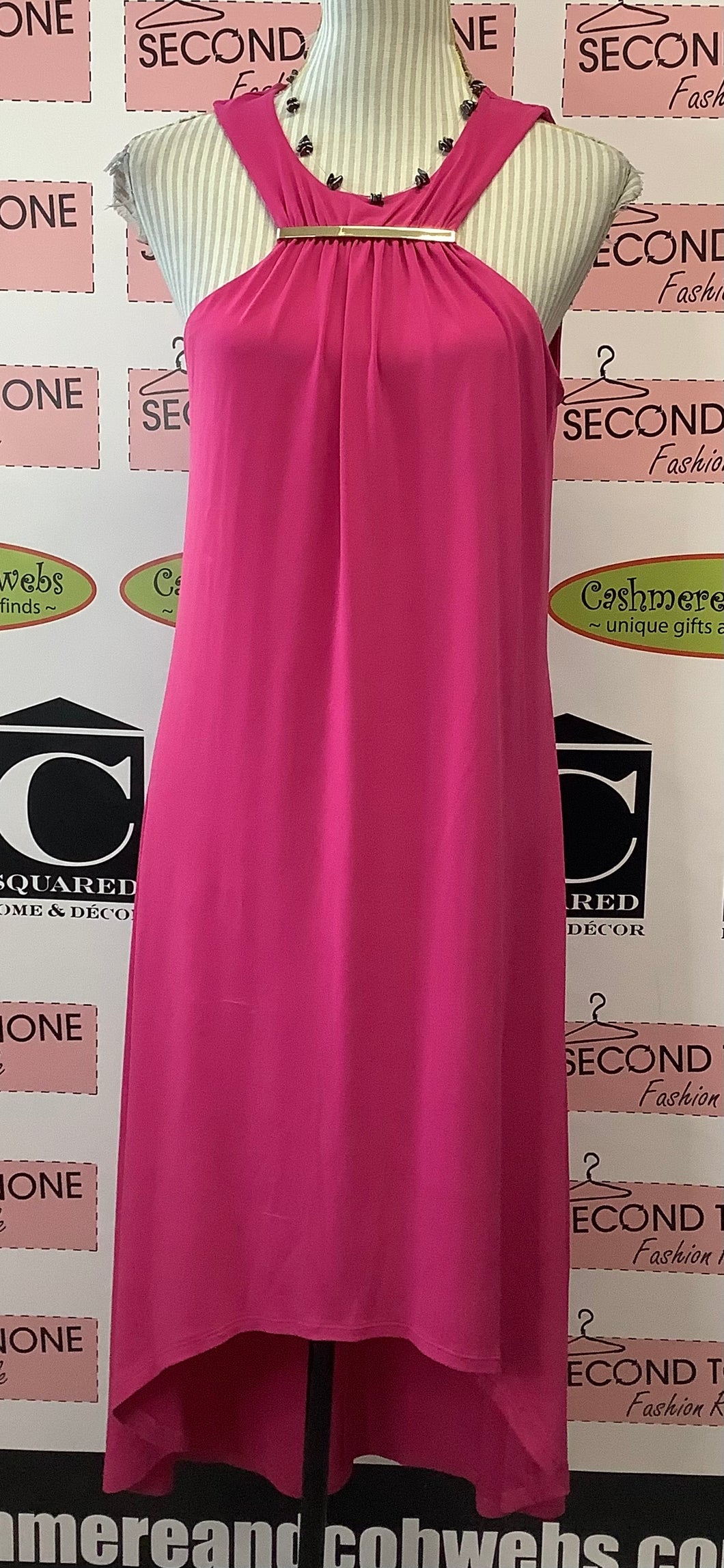 Michael Kors Pink Flamingo Gown (M)