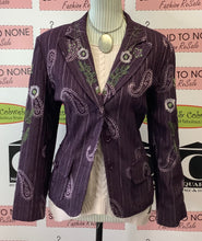 Load image into Gallery viewer, Floral Embroidered Blazer (L)
