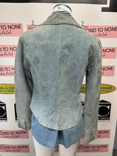 Load image into Gallery viewer, Danier Powder Blue Leather Jacket (Size XS)
