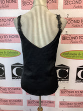 Load image into Gallery viewer, Devoted Black Satin Tank (Size S)
