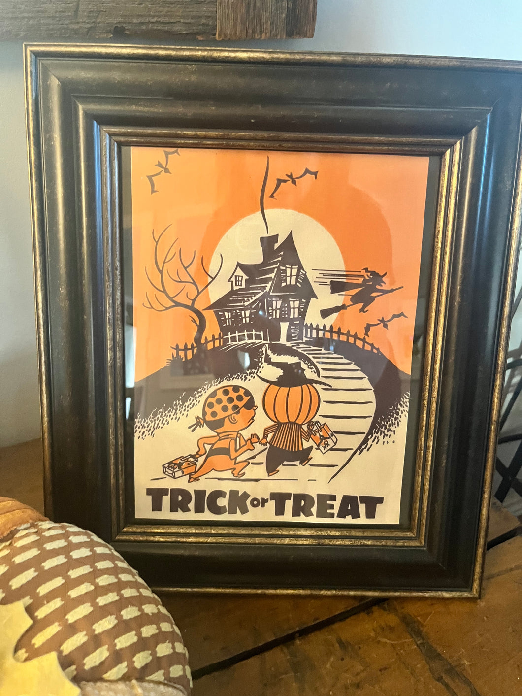 Framed Trick Or Treat Picture