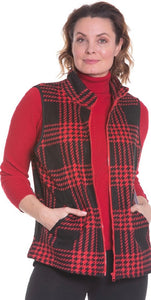 Fleece Large Check Vest (2 Colours)