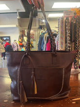 Charger l'image dans la galerie, Weimeibaige Faux Leather Brown Tote Bag
