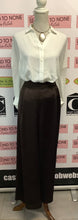 Load image into Gallery viewer, House of Harlow Brown Satin Pants (Size L)
