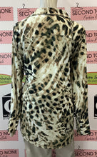 Load image into Gallery viewer, Cheetah Print Blazer Blouse (M)
