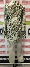 Load image into Gallery viewer, Cheetah Print Blazer Blouse (M)
