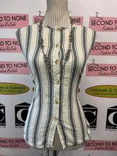 Load image into Gallery viewer, Who What Wear Striped Belted Top (Size XL)
