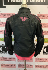 Bull Faster Pink Motorcycle Jacket With Armour (Size XS)