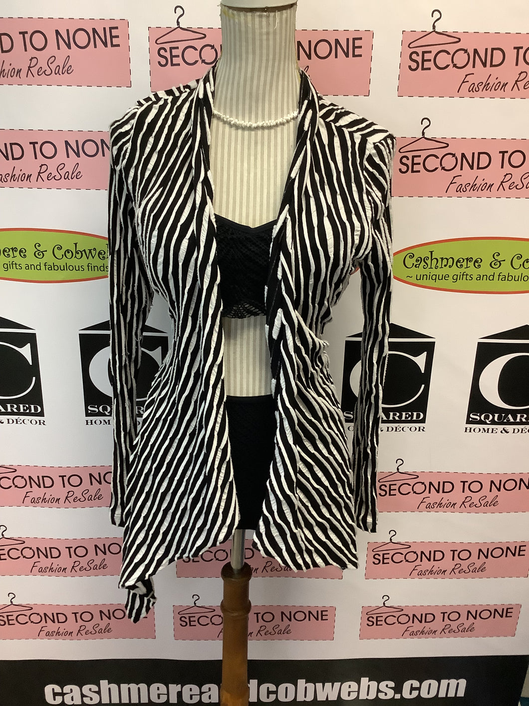 Zebra Light Cardigan (Size M)