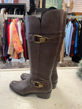 Charger l'image dans la galerie, Dark Brown Leather Riding Boots (Size 8)
