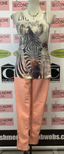Load image into Gallery viewer, Zebra Bling Tank (M)
