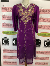Load image into Gallery viewer, Purple Beaded &amp; Embroidered Dress (Size M/L)
