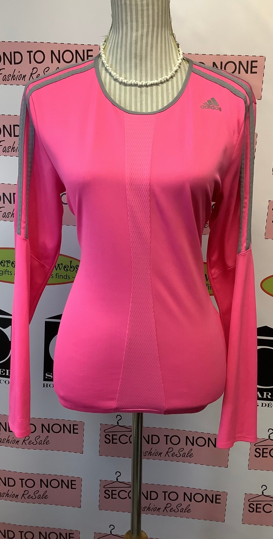 Adidas Pink Climalite Long Sleeve (Size L)