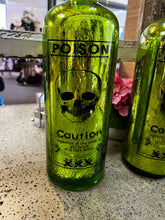 Load image into Gallery viewer, Tall &quot;Poison&quot; Decorative Glass Bottle (2 Available)
