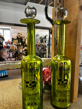 Load image into Gallery viewer, Tall &quot;Poison&quot; Decorative Glass Bottle (2 Available)
