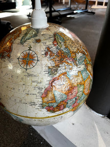 Vintage Globe Swag Lamp