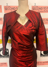 Load image into Gallery viewer, Dark Red Dress &amp; Bolero Set (Size 10)
