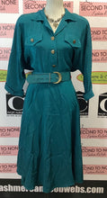 Load image into Gallery viewer, Vintage Teal Dress (Size 11/12)
