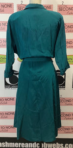 Vintage Teal Dress (Size 11/12)