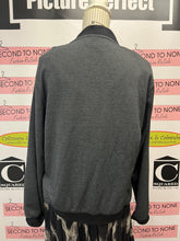 Load image into Gallery viewer, Red Coral Leather &amp; Lace Zip Sweater (Size XXL)
