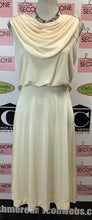 Load image into Gallery viewer, Vintage Nu Mode Cream Cowl Dress (7)
