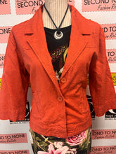Load image into Gallery viewer, Orange Monochrome Brocade Jacket (Size PL)
