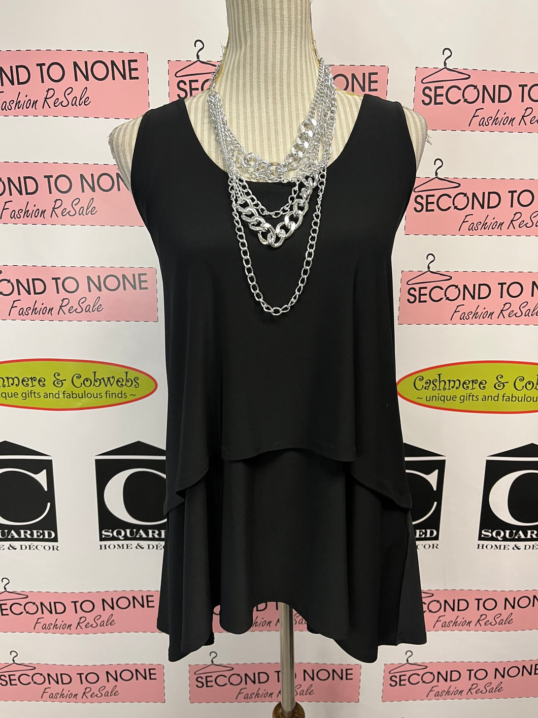 Sympli Layered Sleeveless Tunic (Size 14)