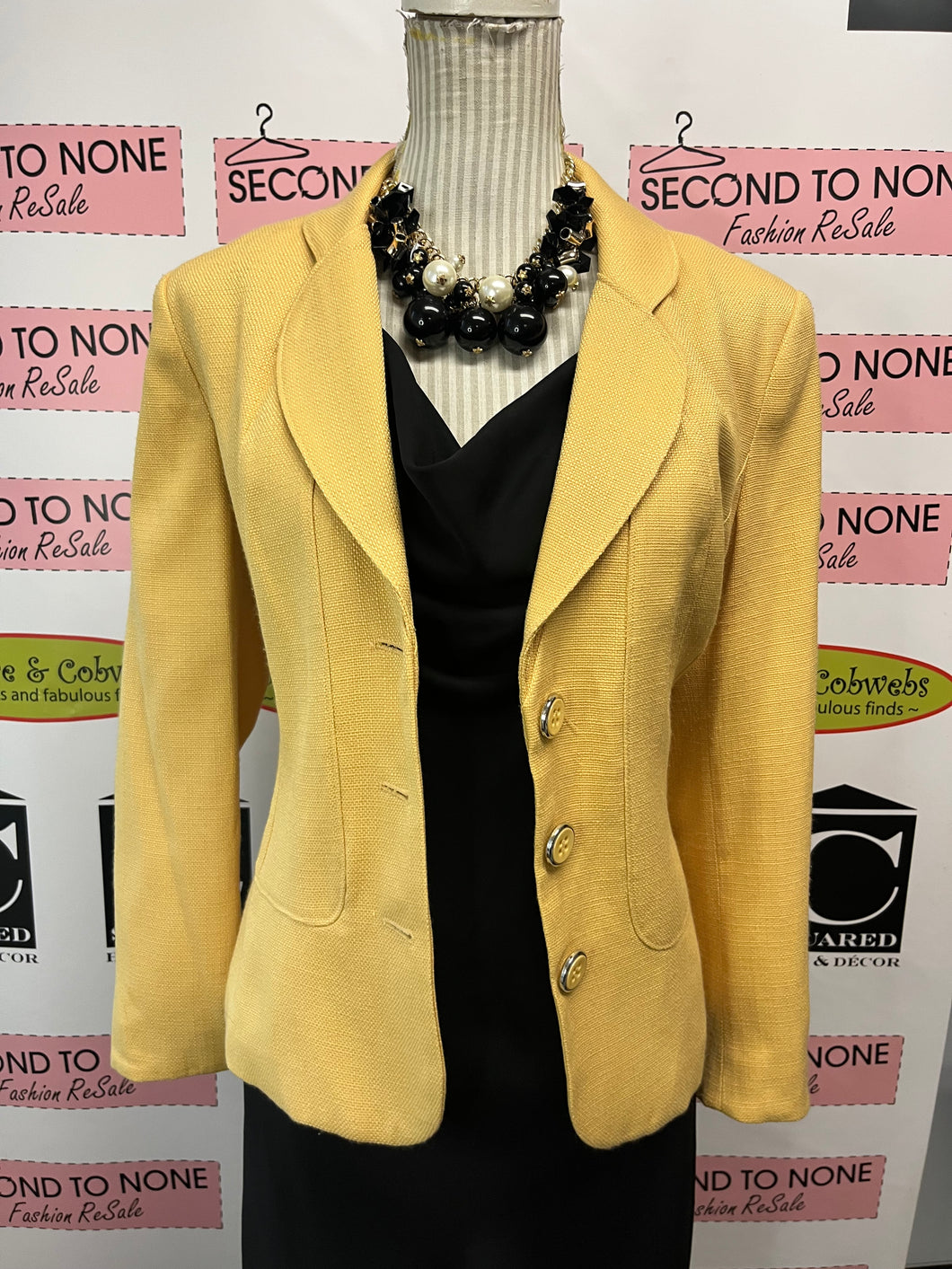 Laura Linen-Like Jacket (Size 14)