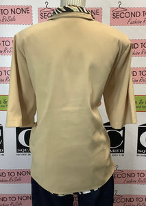 Vintage Tan Zipper Top (L)