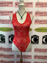 Load image into Gallery viewer, Streetwear Society Red Lace Bodysuit (Size M)
