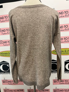 Glitter-Edge Soft Sweater (Size S/M)