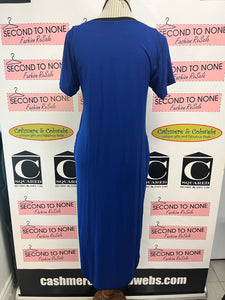 Royal Blue T-Shirt Dress (Size L)