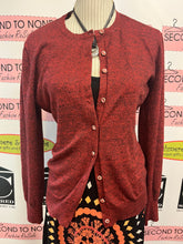 Cargar imagen en el visor de la galería, Red Bling-Button Cardigan (Size L)
