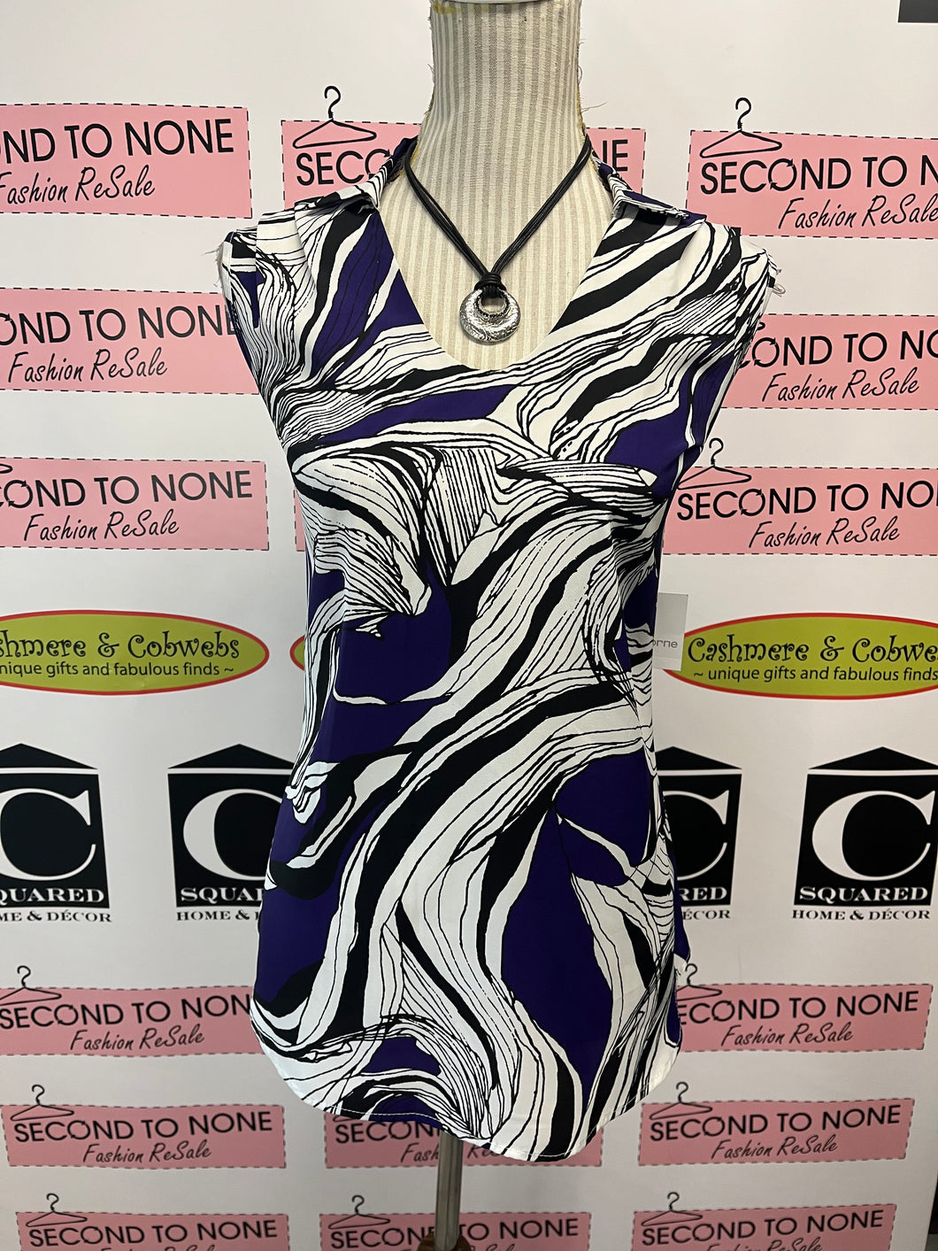 NWT Liz Claiborne Printed Shell Tank (Size L)