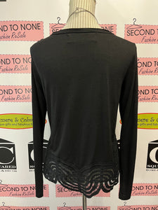 Desigual x Christian LaCroix Sheer Hem Top (Size L)