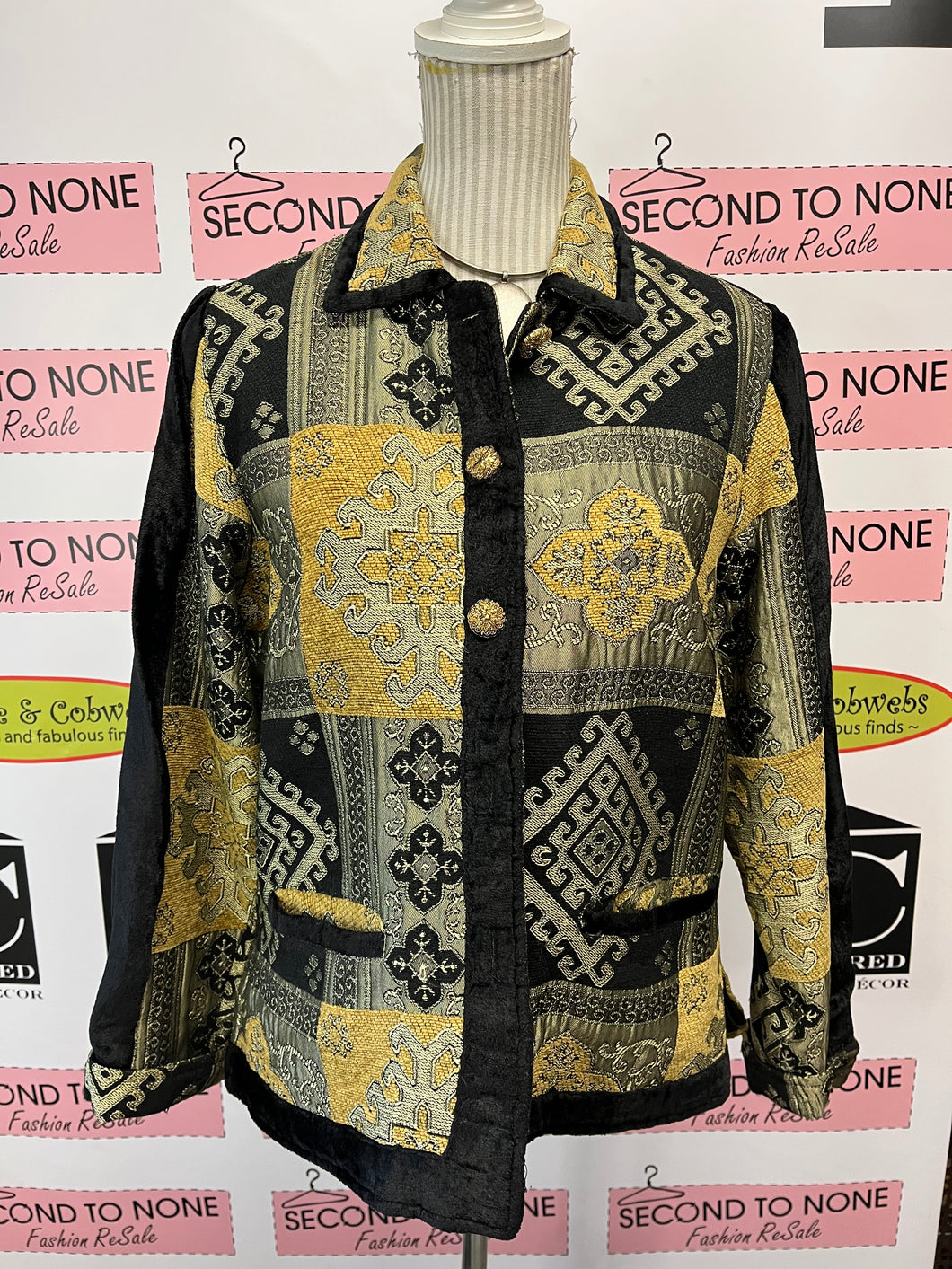 Parsley & Sage Ornate Tapestry Jacket (Size M)