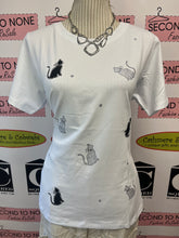 Charger l'image dans la galerie, Kitty-Cat Graphic Cotton Tee With Bling (Only 2 Left!)

