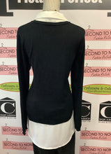 Load image into Gallery viewer, Adrianna Papell Black &amp; White Fooler Top (Size L)
