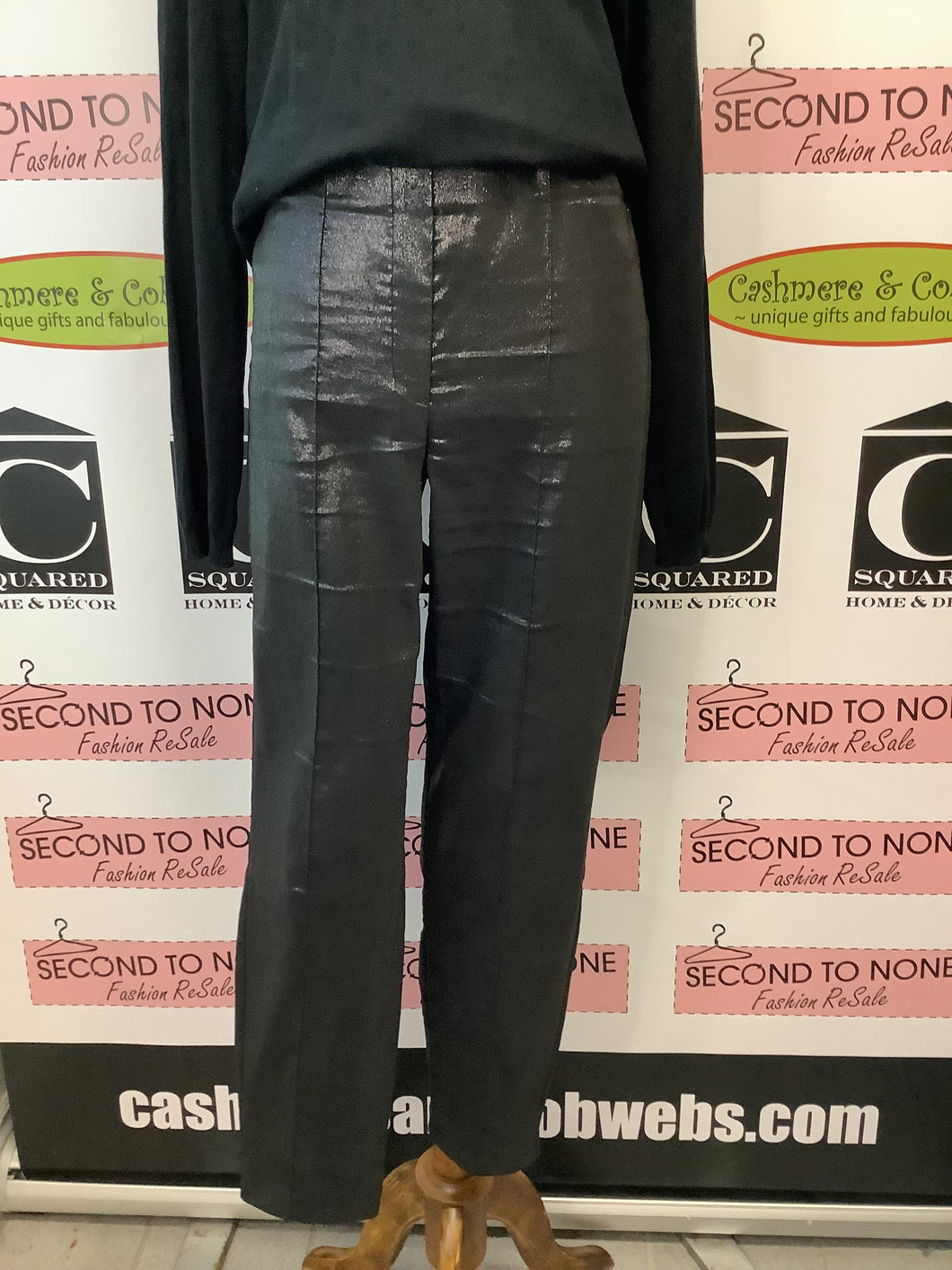 Luisa Cerano Glitter Stretch Pants (Size 12)