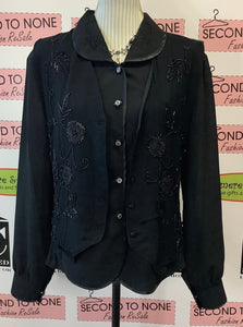 Style De Paris Black Blouse (XL)