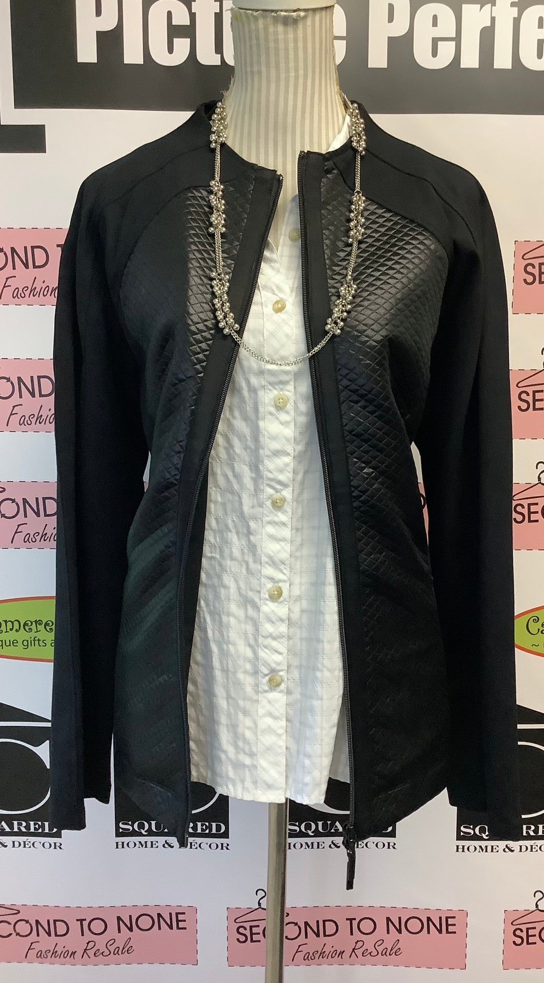 Inspired Edgy Black Jacket (Size 18)