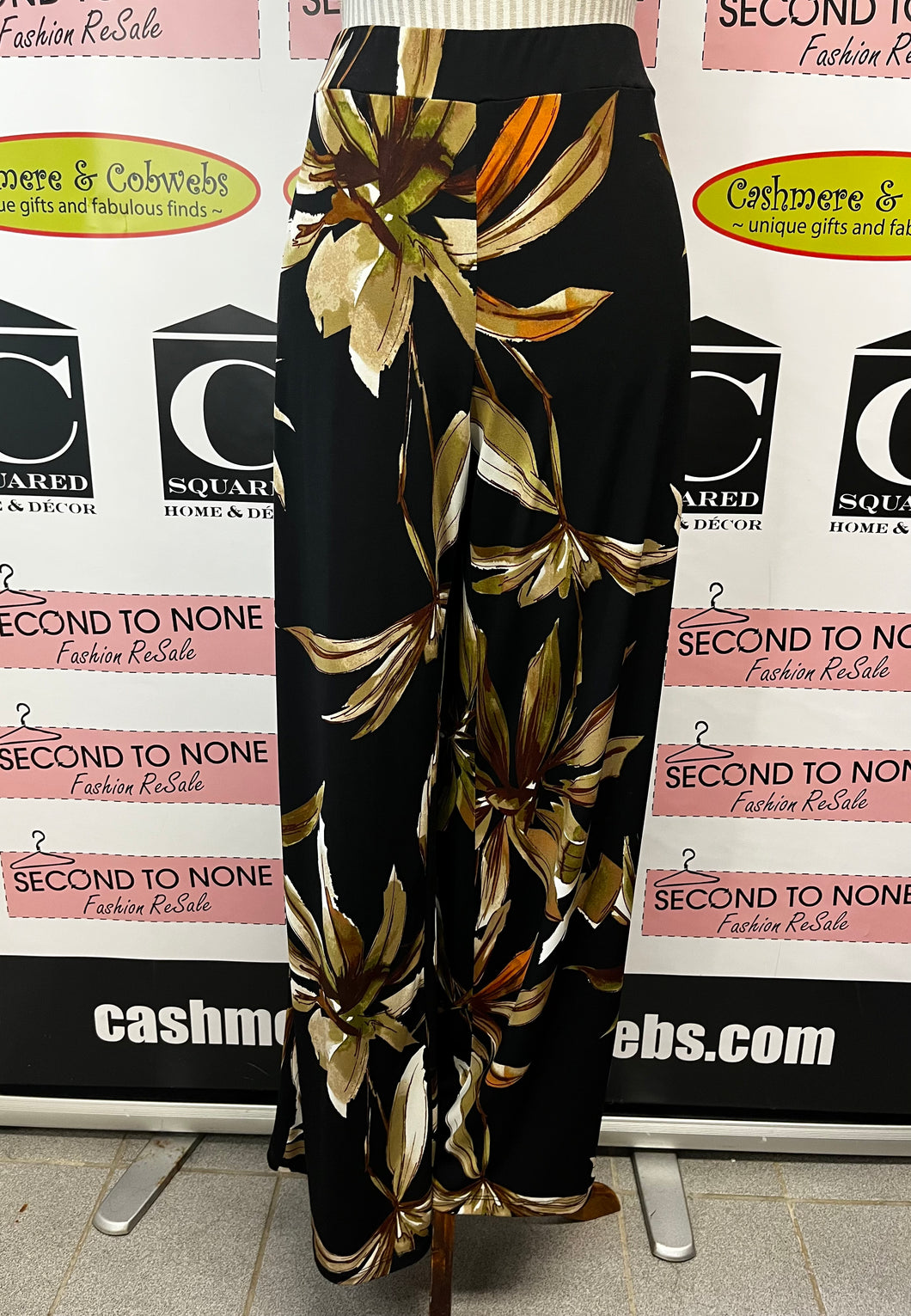 Laura Bold Floral Dress Pants (Size 14)